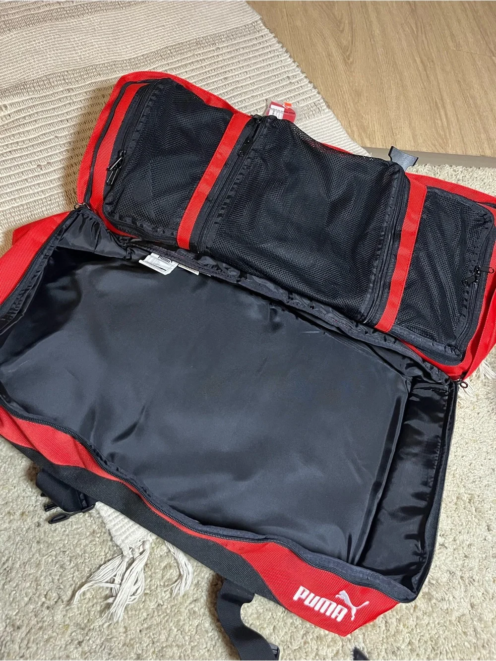 PUMA x Scuderia Ferrari red duffel/gym/travel